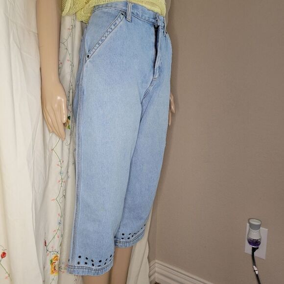 Vintage High Rise denim Jean Capris by Kyoto Kasuals - Picture 10 of 14